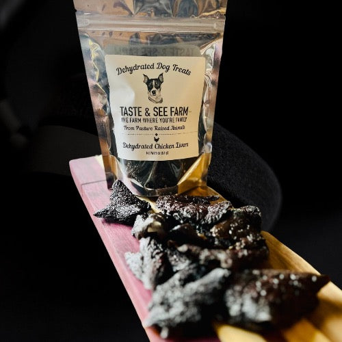 Dehydrated Chicken Liver Treats – Taste See Farm